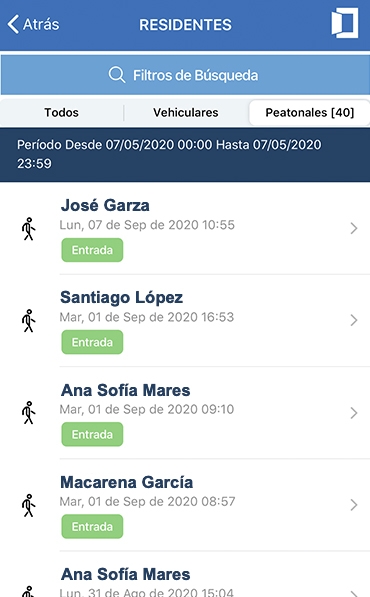 screenshot acceso peatonal